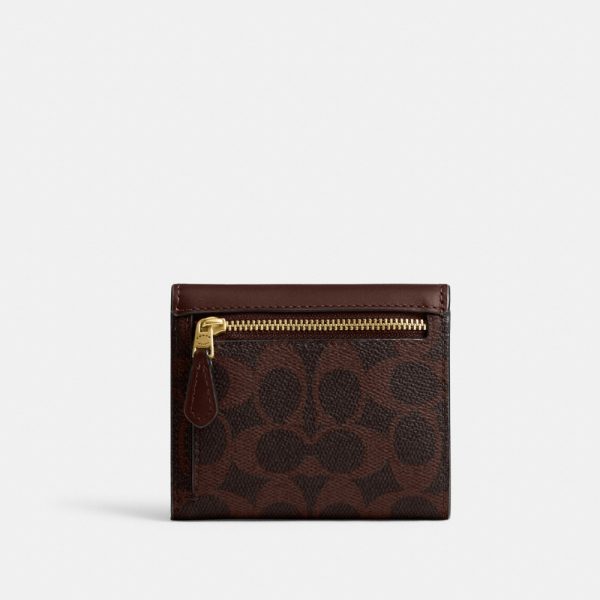 Coach Outlet Mila Small Flap Wallet In Signature Canvas - Preorder