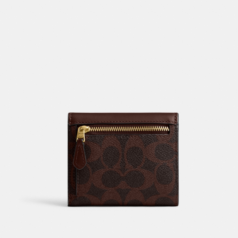 Coach Outlet Mila Small Flap Wallet In Signature Canvas - Preorder