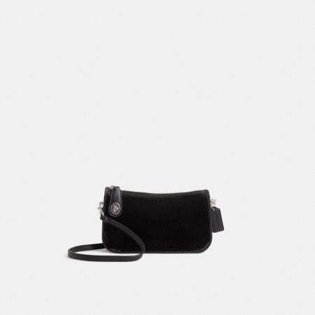 Coach Restored Penn Shoulder Bag With Sequins - Preorder — Silver/Black