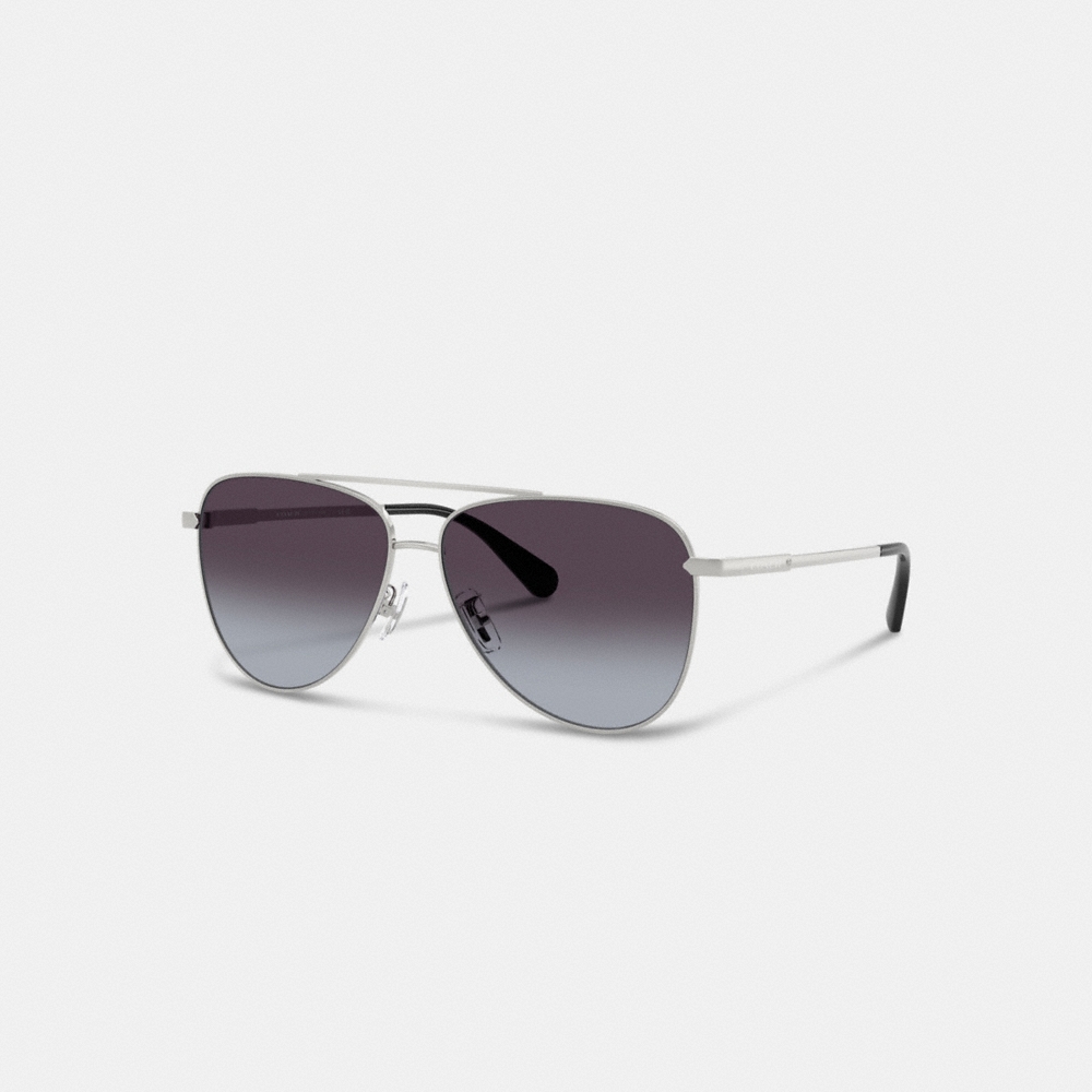 Coach Outlet C Hardware Metal Pilot Sunglasses - Preorder
