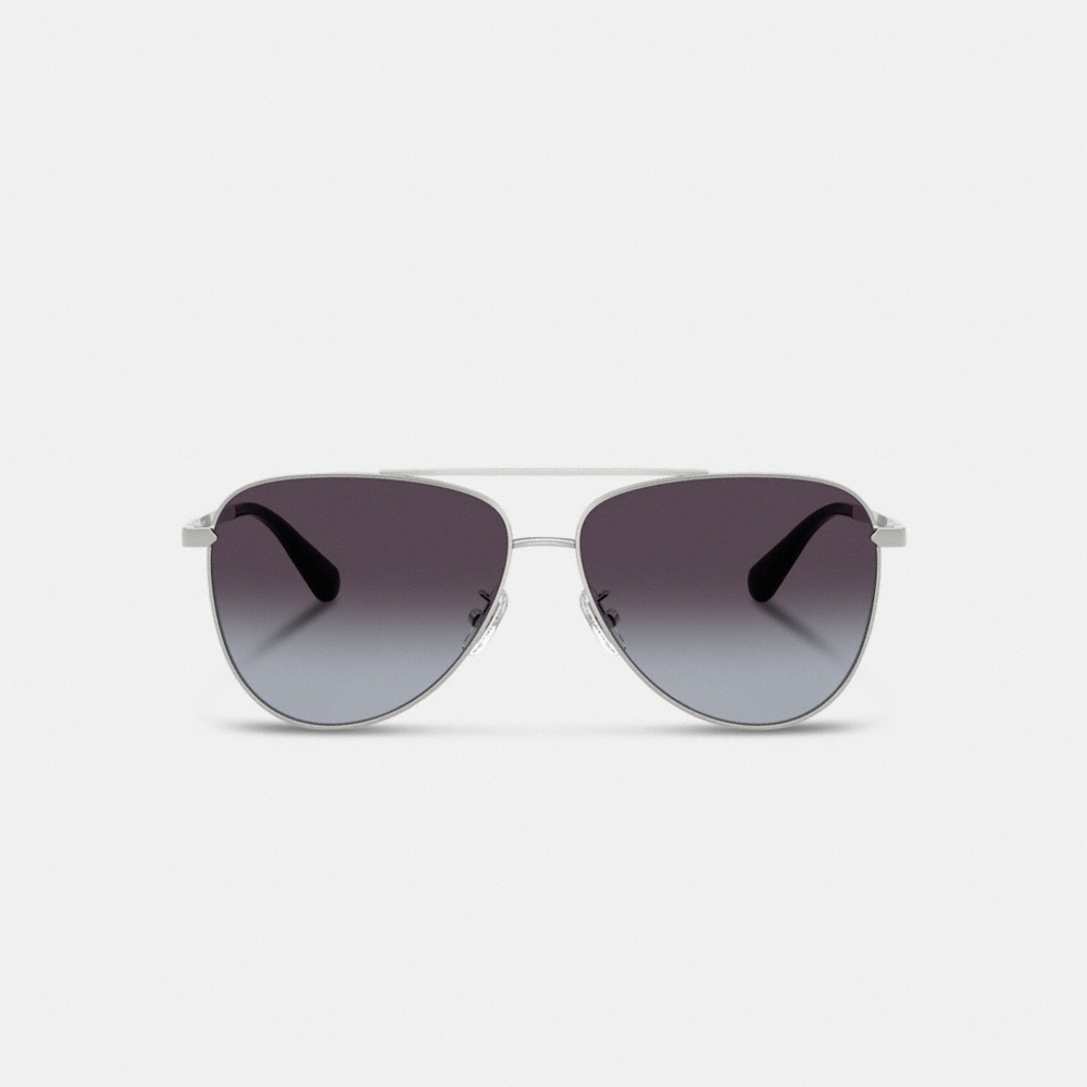 Coach Outlet C Hardware Metal Pilot Sunglasses - Preorder