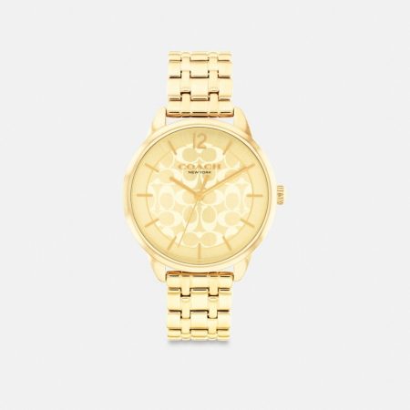 Coach Outlet Olivia Watch, 34MM - Preorder — Brass