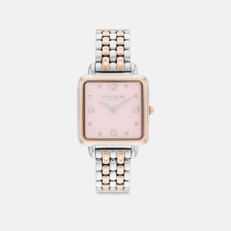 Coach Cass Watch, 28MM - Preorder — Silver/Rosegold