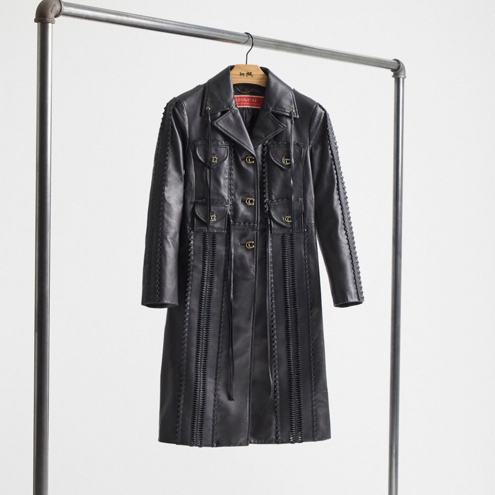 Coach Restored Embellished Leather Coat - Preorder