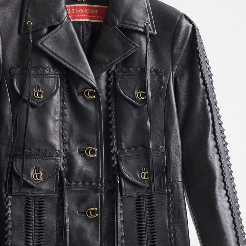 Coach Restored Embellished Leather Coat - Preorder