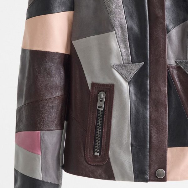Coach Restored Leather Patchwork Racer Jacket - Preorder