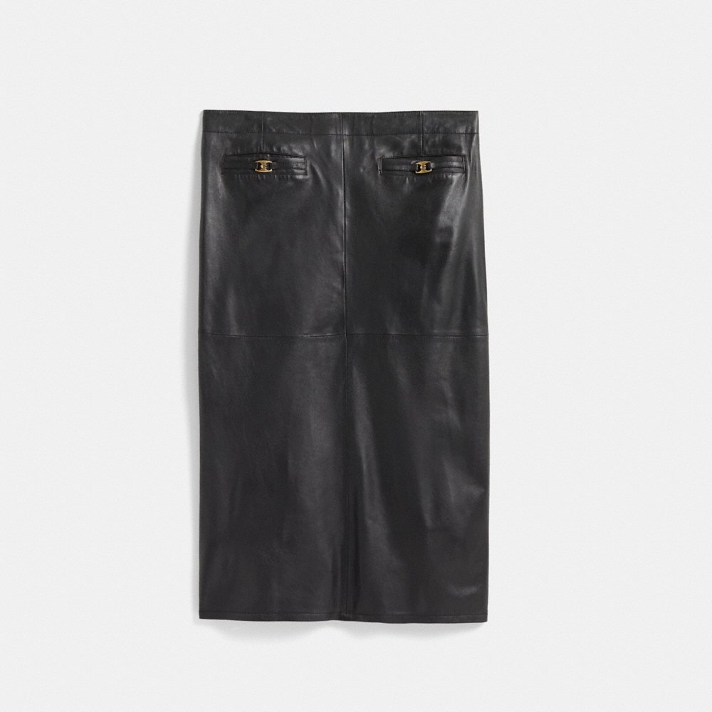 Coach Restored Heritage C Long Leather Skirt - Preorder