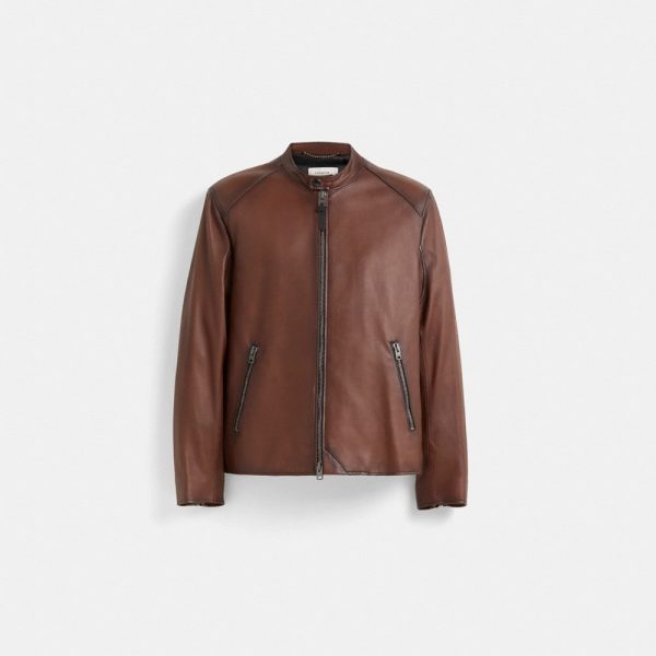 Coach Restored Leather Racer Jacket - Preorder