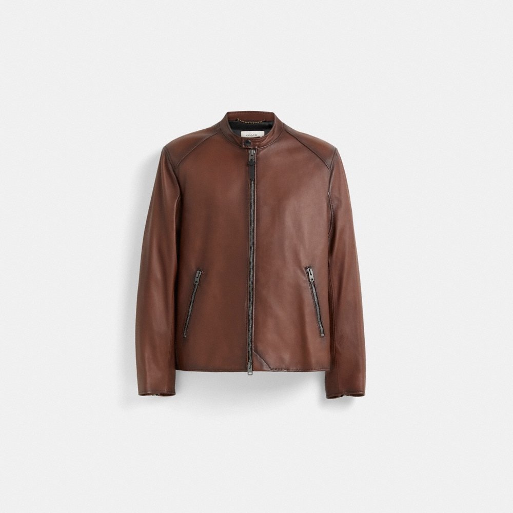 Coach Restored Leather Racer Jacket - Preorder