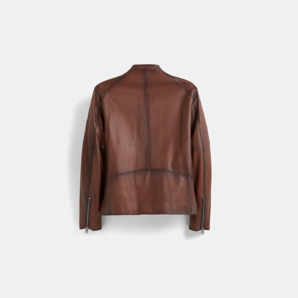 Coach Restored Leather Racer Jacket - Preorder