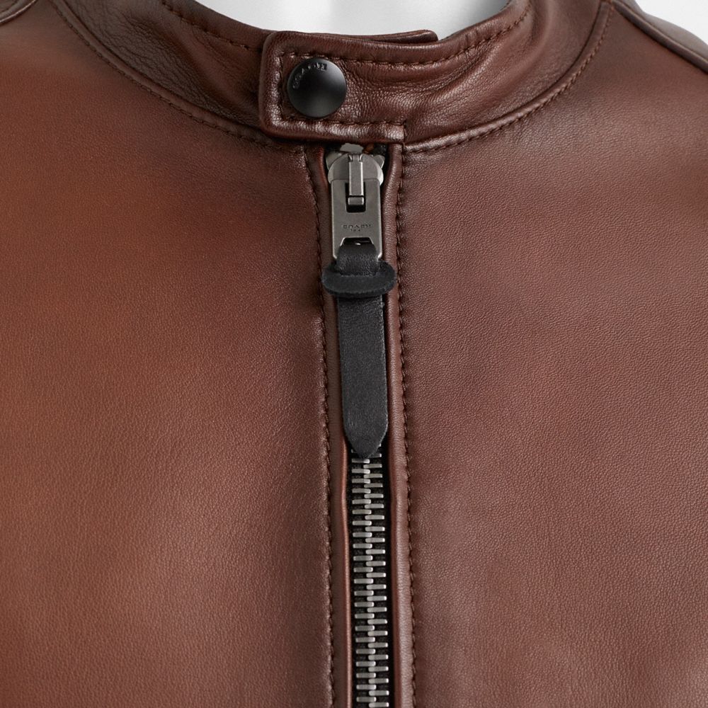 Coach Restored Leather Racer Jacket - Preorder