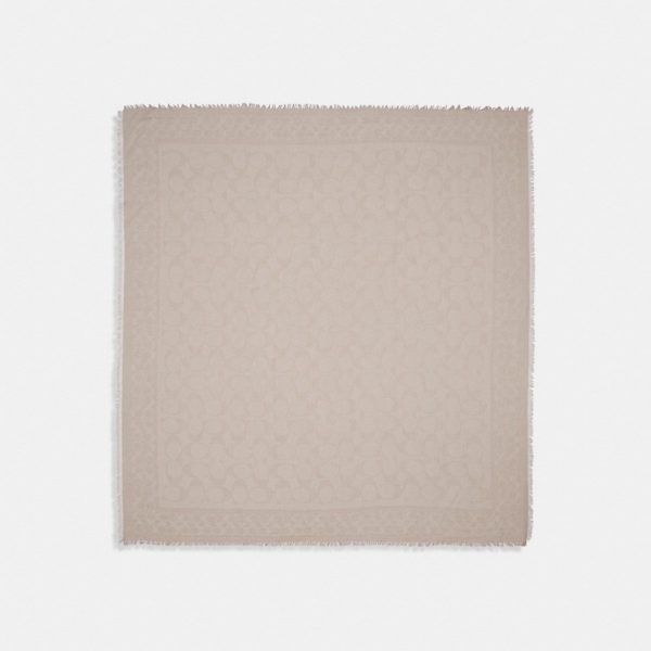 Coach Outlet Signature Oversized Square Scarf - Preorder