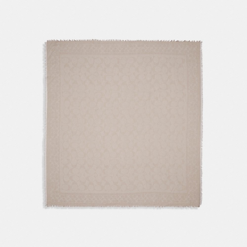 Coach Outlet Signature Oversized Square Scarf - Preorder