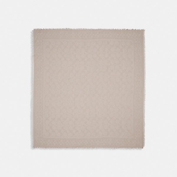 Coach Outlet Signature Oversized Square Scarf - Preorder