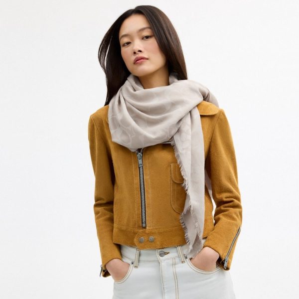 Coach Outlet Signature Oversized Square Scarf - Preorder