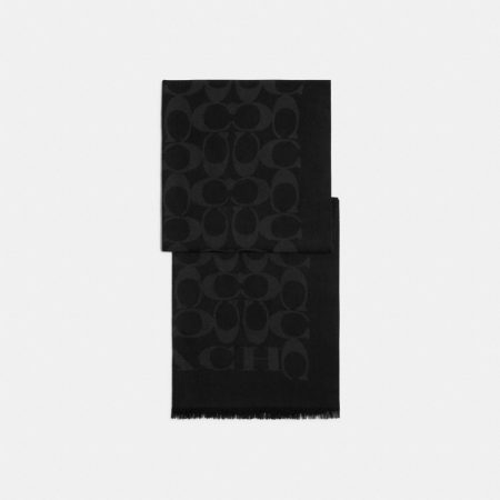 Coach Outlet Signature Wrap - Preorder — Black