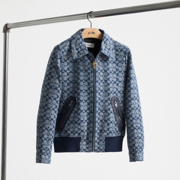 Coach Restored Signature Chambray Blouson Jacket - Preorder