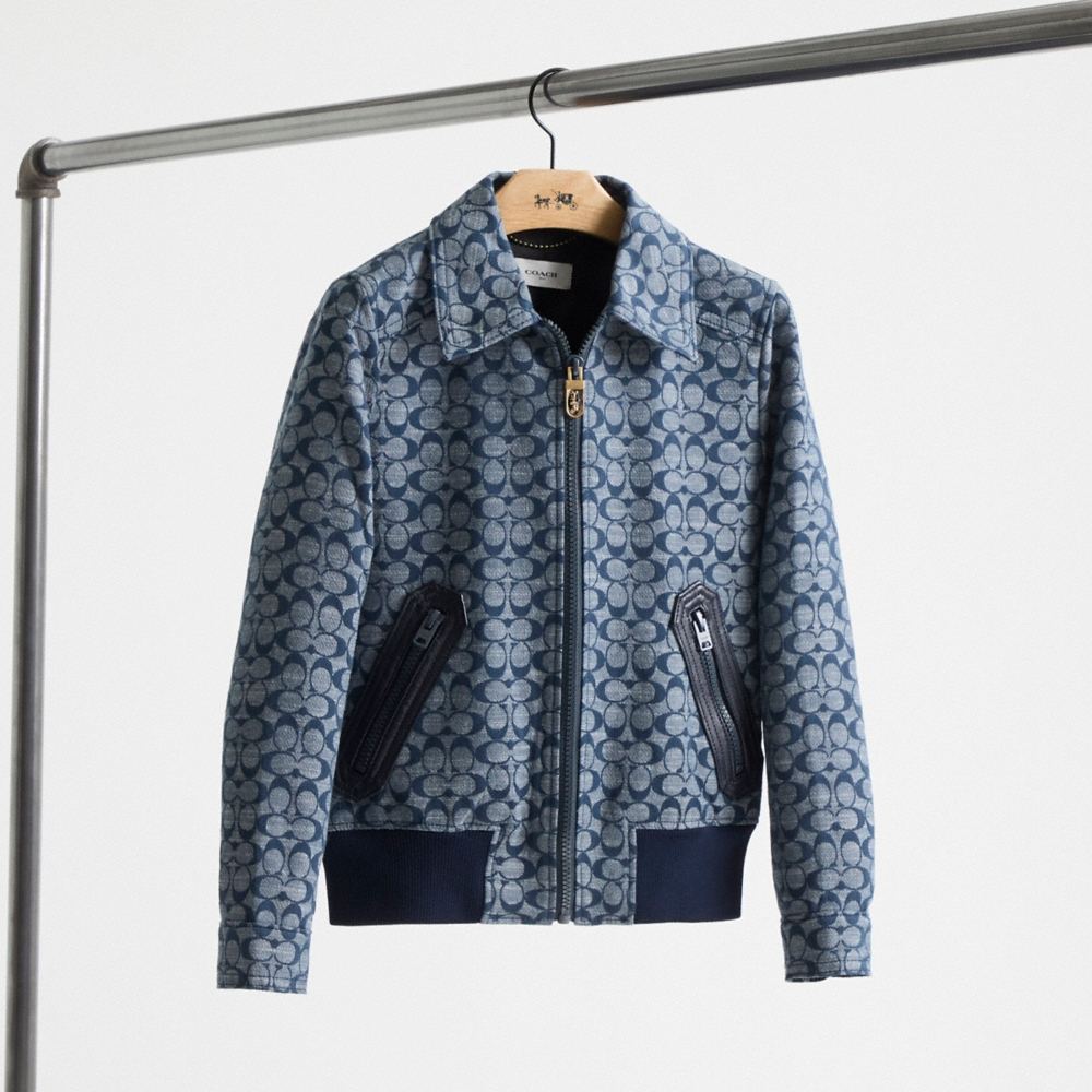 Coach Restored Signature Chambray Blouson Jacket - Preorder