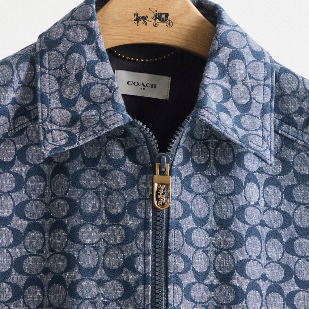 Coach Restored Signature Chambray Blouson Jacket - Preorder