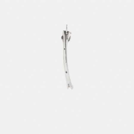 Coach Bone Single Earring - Preorder — Silver