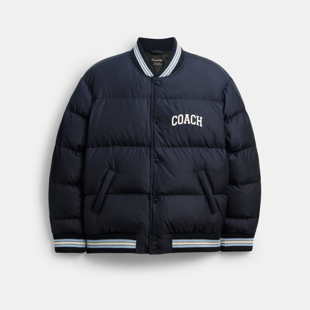 Coach Outlet Varsity Down Jacket In Recycled Polyester - Preorder