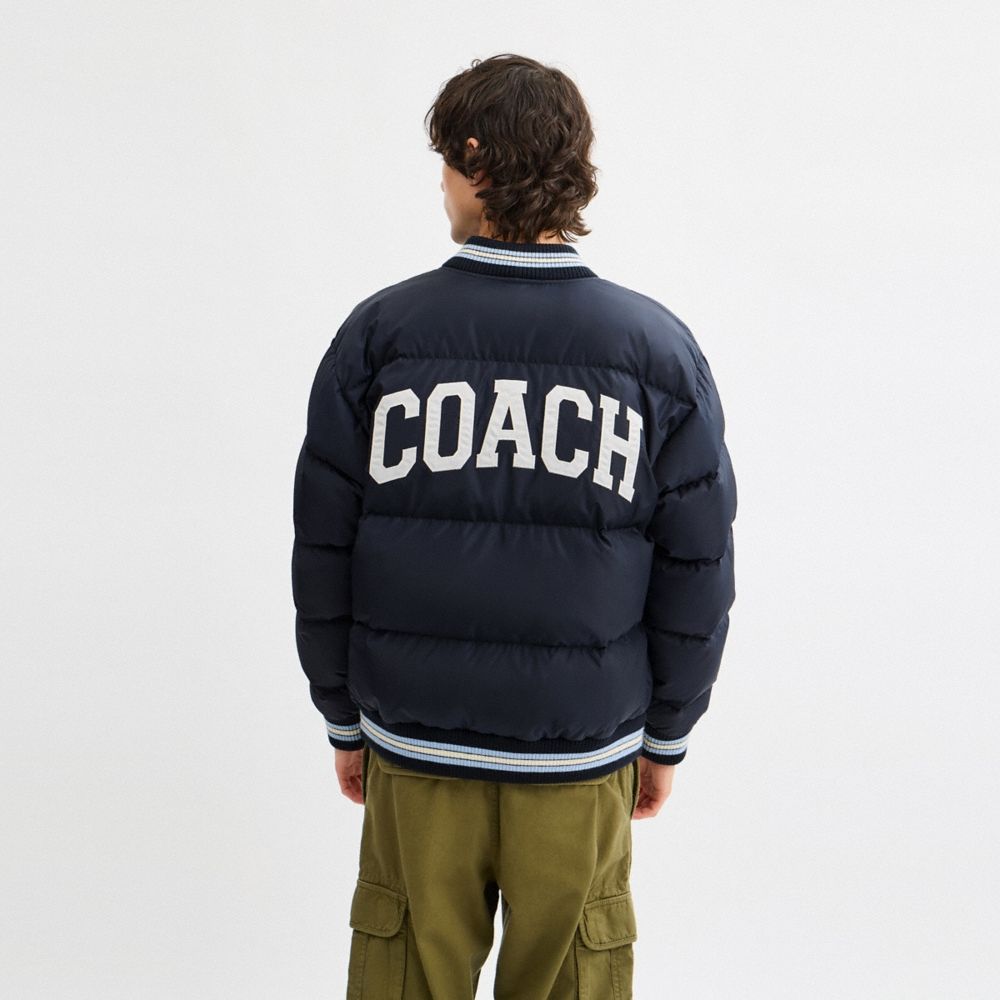 Coach Outlet Varsity Down Jacket In Recycled Polyester - Preorder