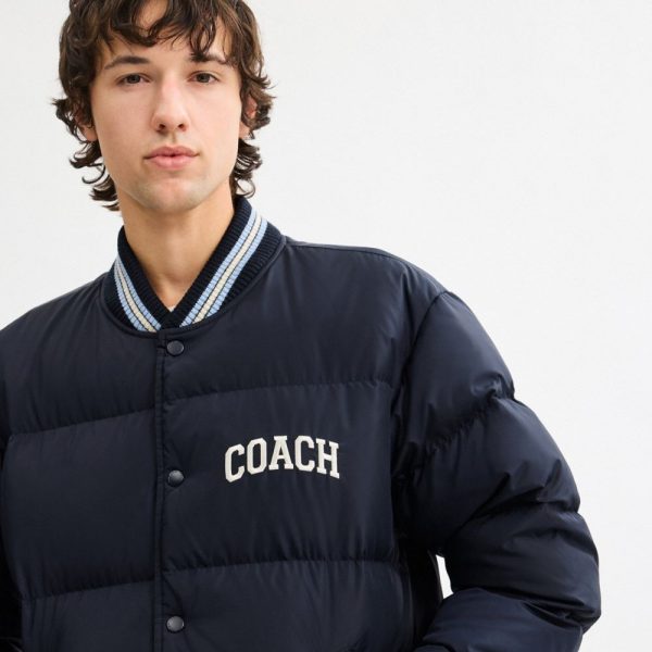 Coach Outlet Varsity Down Jacket In Recycled Polyester - Preorder