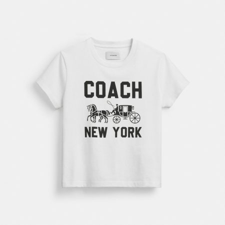 Coach Horse And Carriage T-Shirt In Organic Cotton - Preorder — White