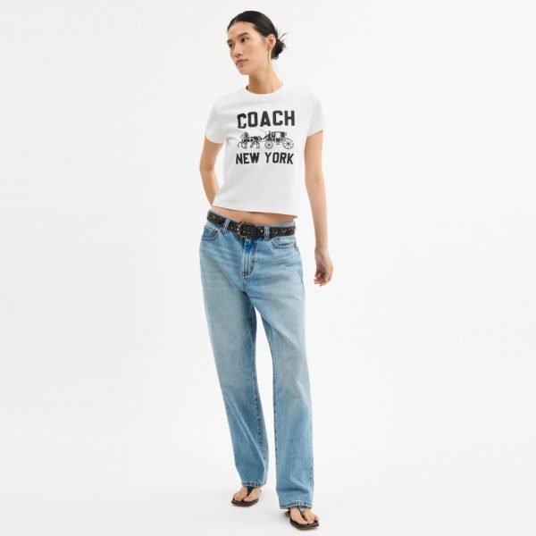 Coach Horse And Carriage T-Shirt In Organic Cotton - Preorder