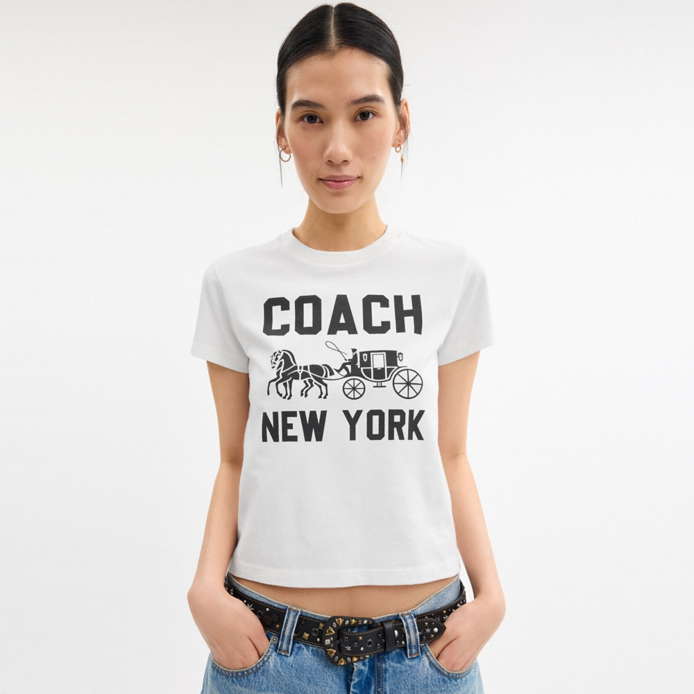 Coach Horse And Carriage T-Shirt In Organic Cotton - Preorder