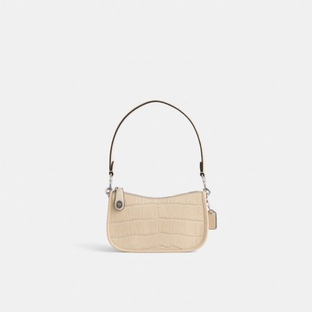 Coach Restored Swinger Bag 20 - Preorder — Silver/Ivory