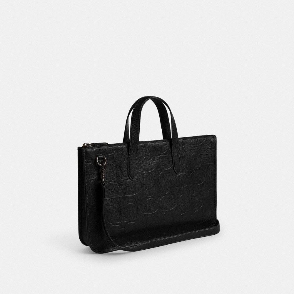 Coach Outlet Isaac Workbag In Maxi Signature Leather - Preorder