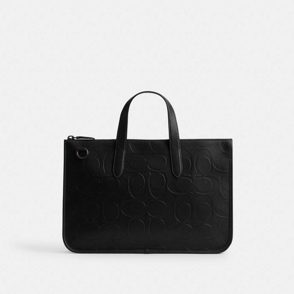 Coach Outlet Isaac Workbag In Maxi Signature Leather - Preorder