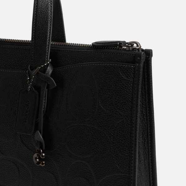Coach Outlet Isaac Workbag In Maxi Signature Leather - Preorder