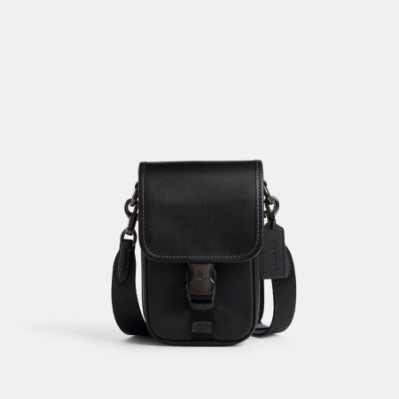 Coach League Phone Crossbody Bag - Preorder — Black