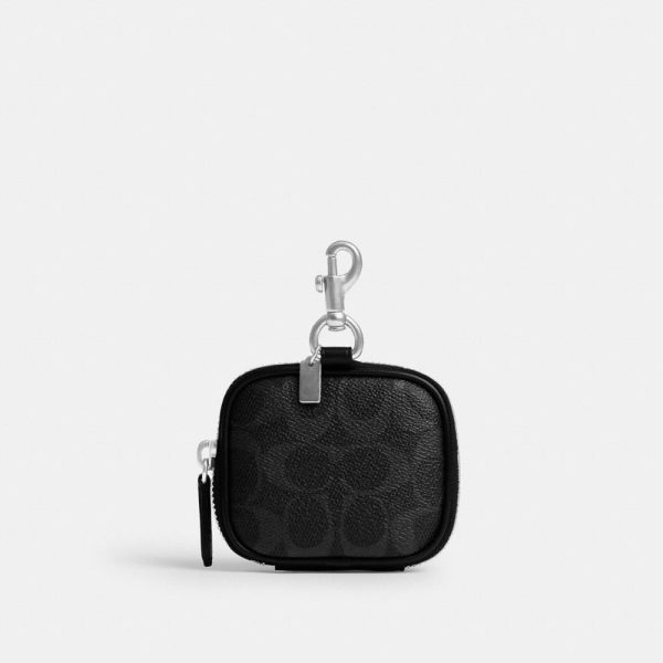 Coach Clip On Pouch In Signature Canvas - Preorder
