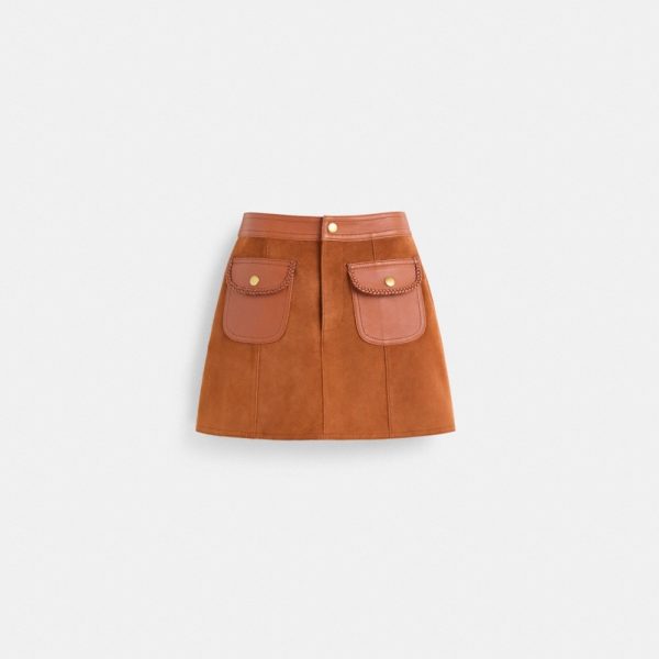 Coach Restored Braided Suede Mini Skirt - Preorder