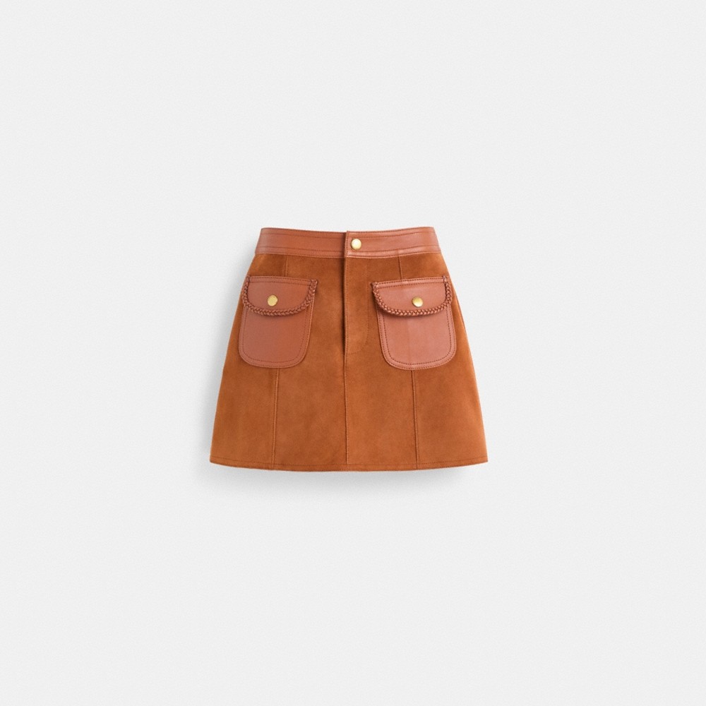 Coach Restored Braided Suede Mini Skirt - Preorder