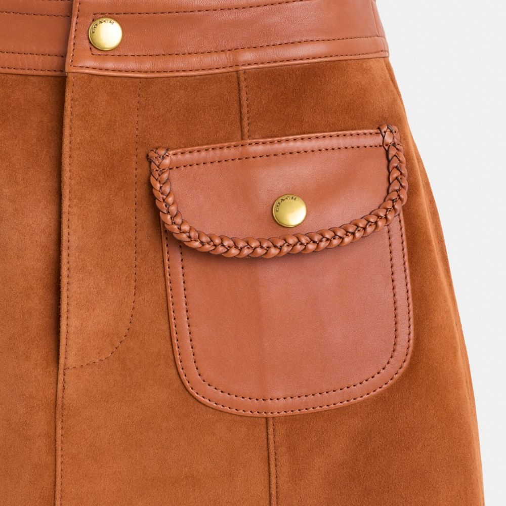 Coach Restored Braided Suede Mini Skirt - Preorder