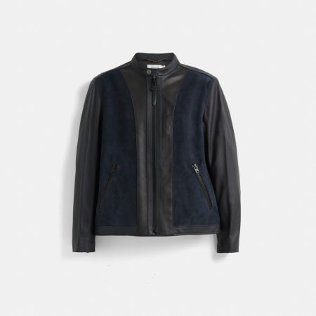 Coach Restored Racer Jacket - Preorder — Navy Multi