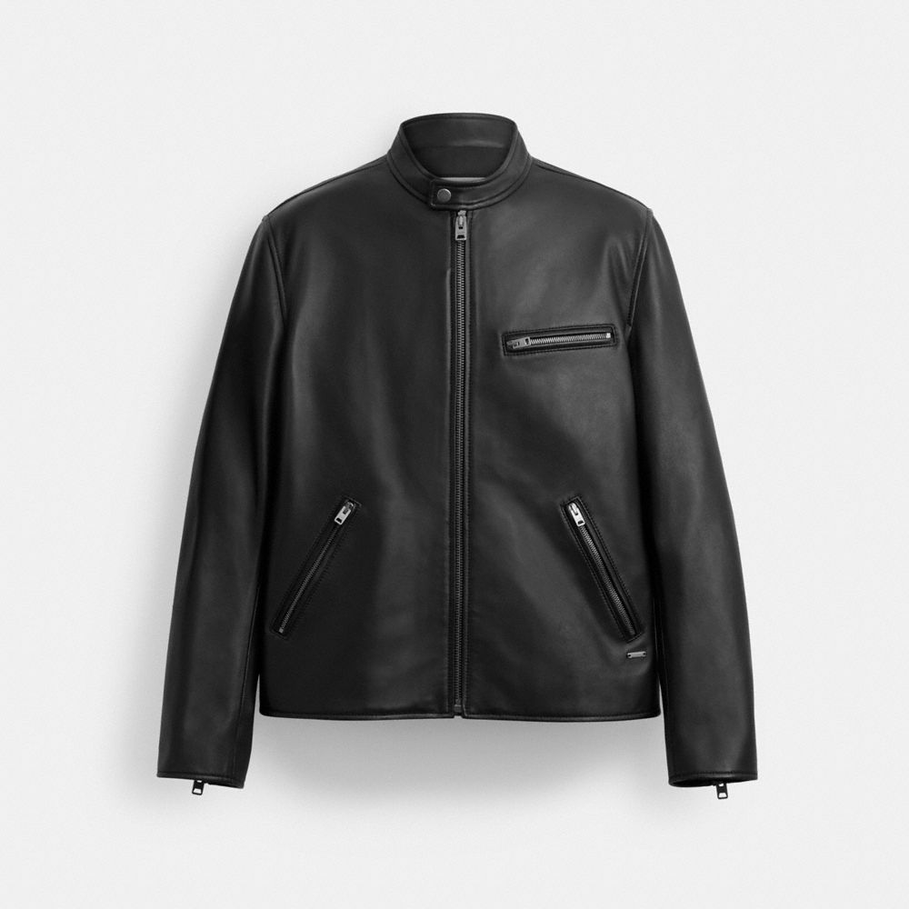 Coach Outlet Leather Racer Jacket - Preorder