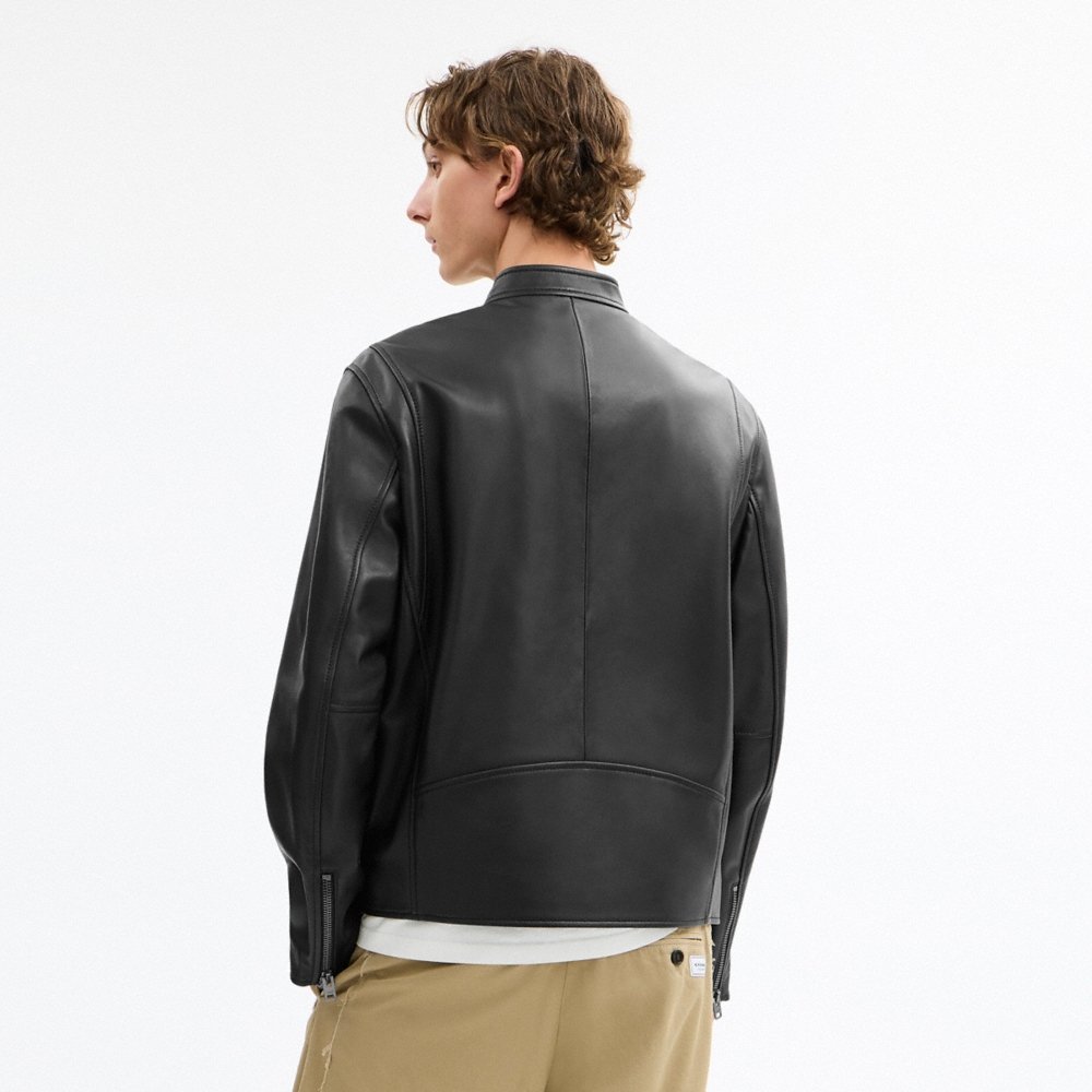 Coach Outlet Leather Racer Jacket - Preorder