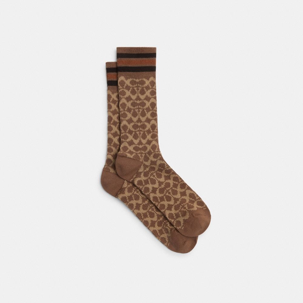 Coach Outlet Signature Calf Socks - Preorder
