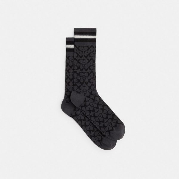 Coach Outlet Signature Calf Socks - Preorder