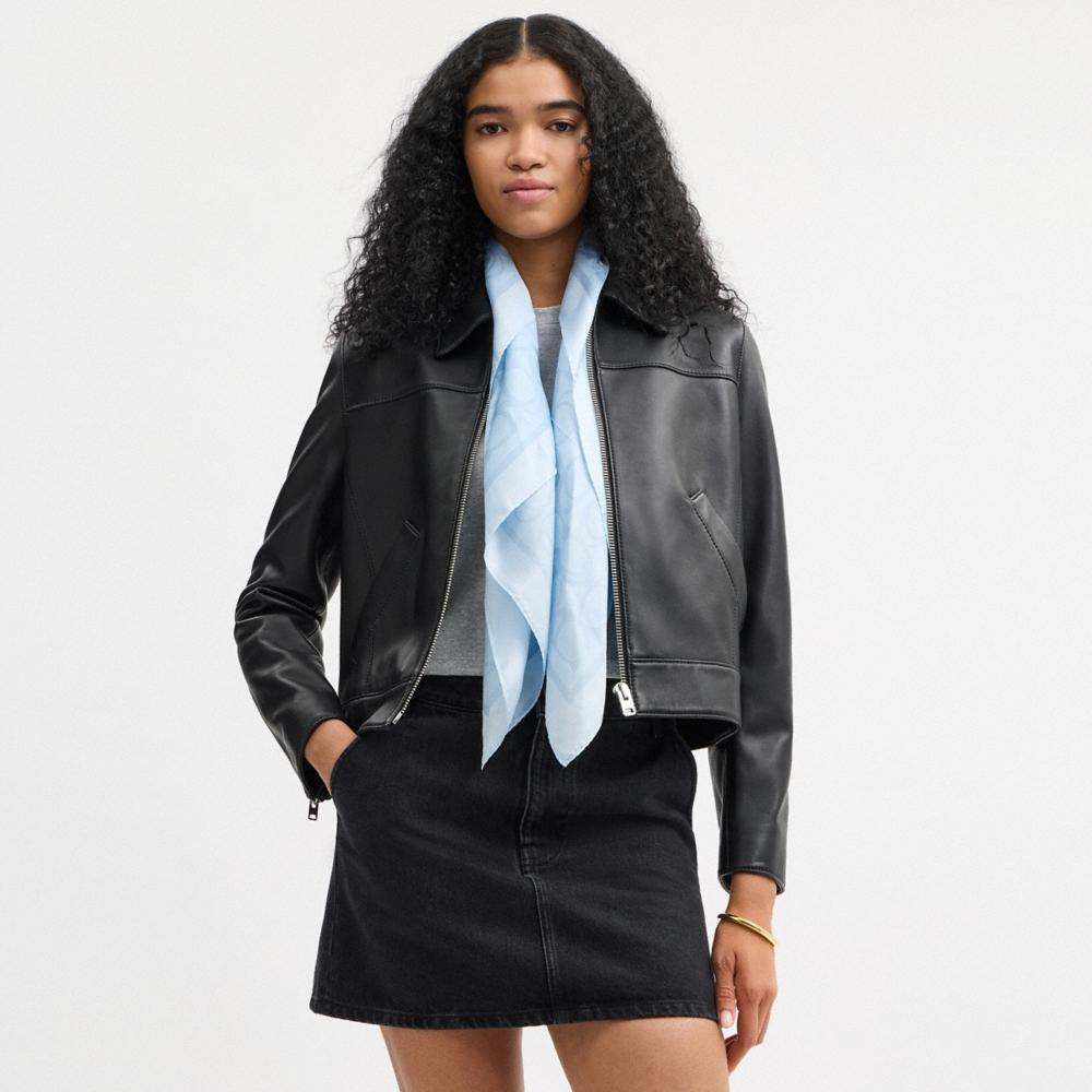 Coach Outlet Jumbo Signature Silk Square Scarf - Preorder