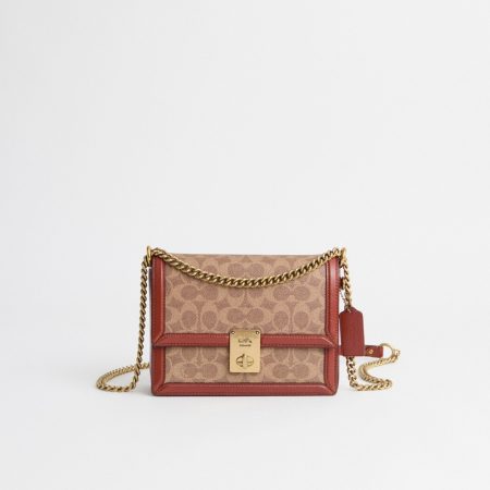 Coach Restored Hutton Shoulder Bag In Signature Canvas - Preorder — Brass/Tan/Rust