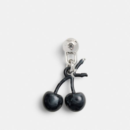 Coach Outlet Cherry Bag Charm With Screwback - Preorder — Black