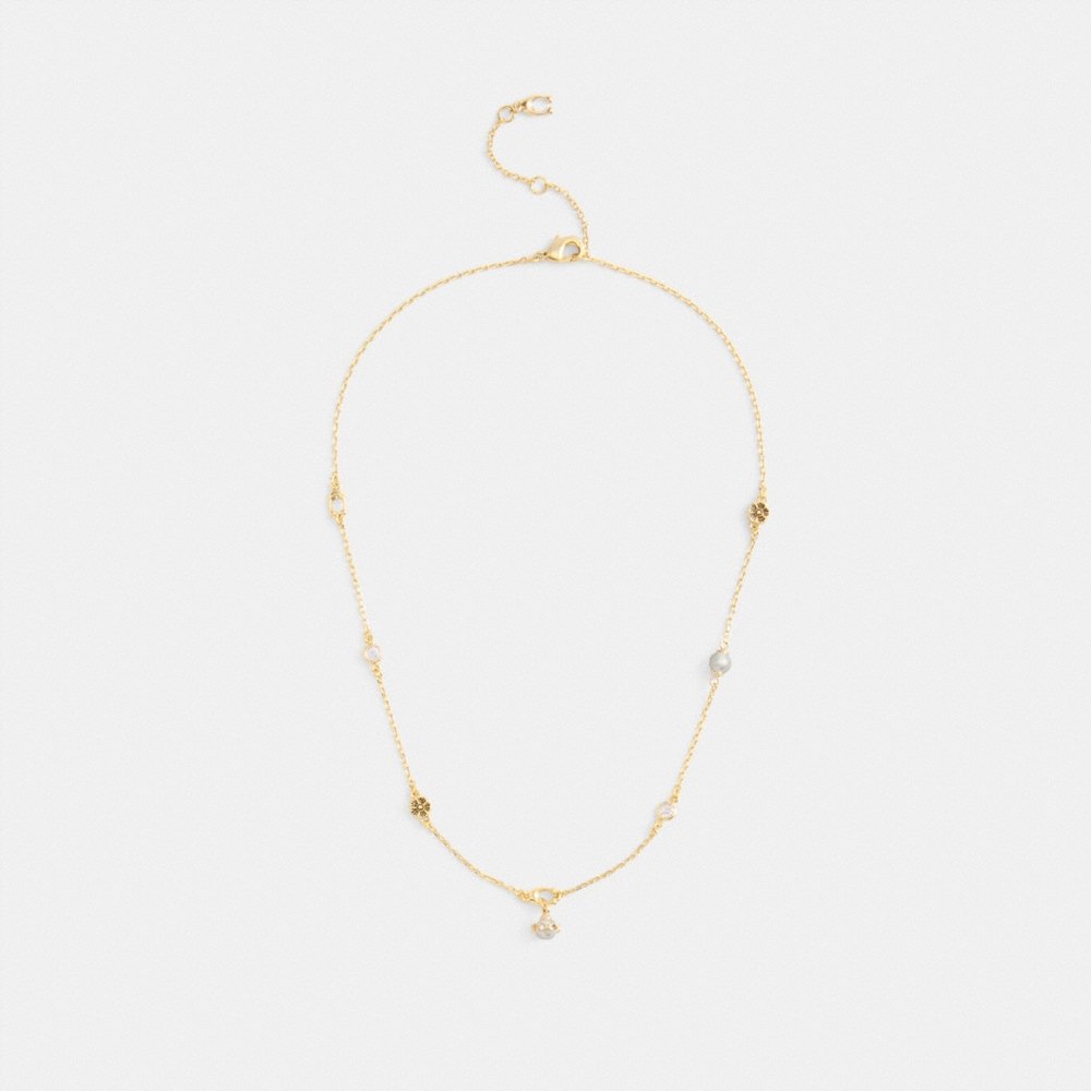 Coach Outlet Pearl Charm Necklace - Preorder