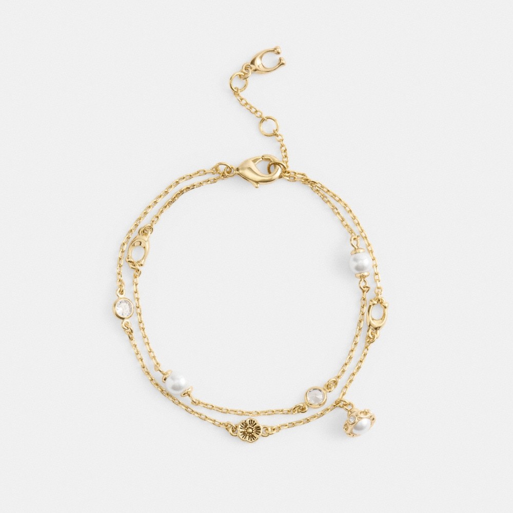 Coach Outlet Pearl Charm Double Bracelet - Preorder