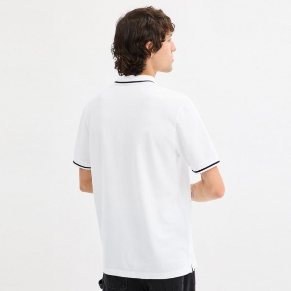 Coach Outlet Signature Trim Polo In Organic Cotton - Preorder
